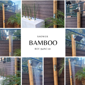 ducha jardín bambú color natural